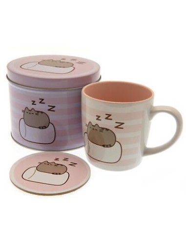 Pusheen - Lata + taza + posavasos - Pyramid