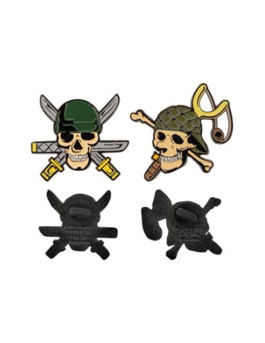 One Piece - Pack 2 Pin Chapas Zoro & Usopp - CineReplicas