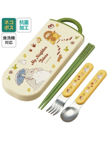 Totoro - Set Chopsticks Spoon Fork Totoro & Catbus - Semic